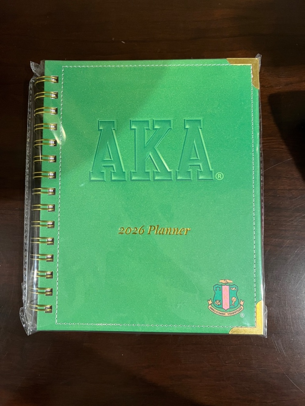 2026 Green Hardcover Planner - Home Office Organizer